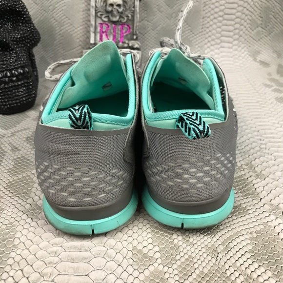 Nike tr fit 5 grey Tiffany blue running shoes - Picture 5 of 8